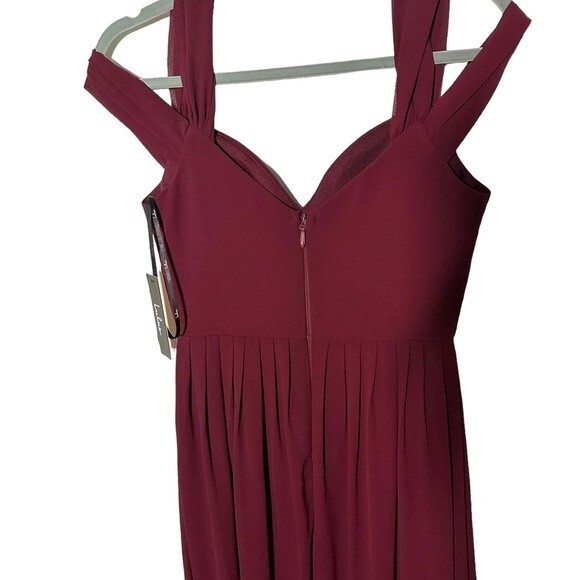 Lulus Make Me Move Burgundy Maxi Dress Size XS Women’s NWT - Picture 4 of 9
